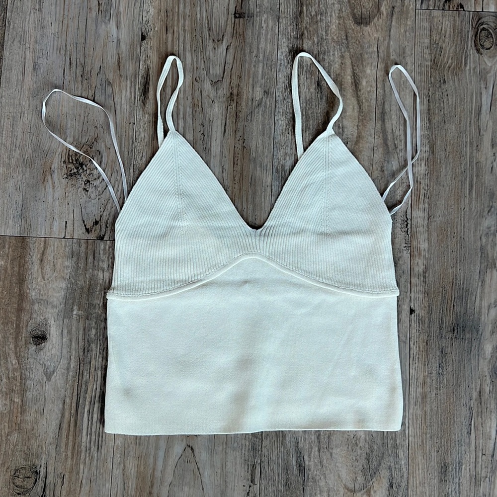 Strappy tank top (ivory)